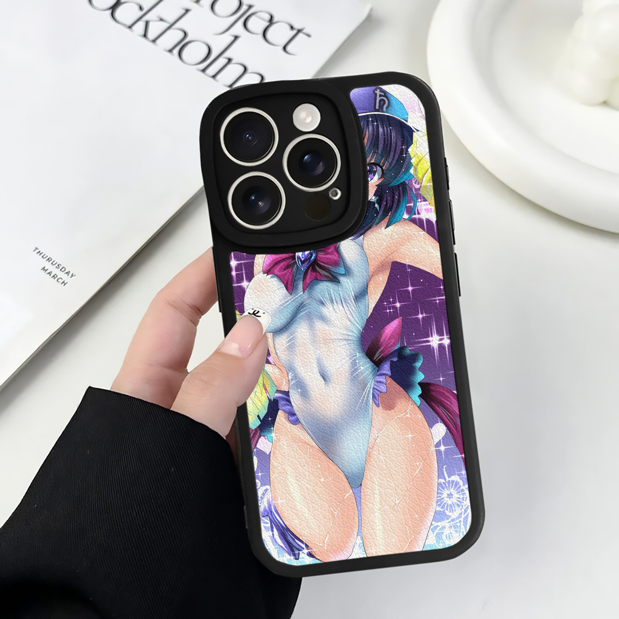 （画像用） 美少女戦士セーラームーン Sailor Moon 【iPhone 16シリーズ対応】シリコンスマホケース（レザー調） 材質：シリコン